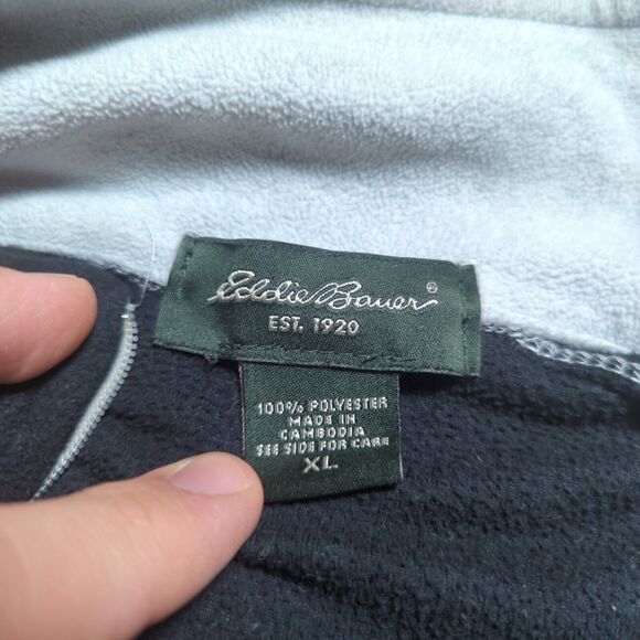 Eddie Bauer Fleece Jacket Women's XL 1/4 Zip Athletic Lightweight Casual - Picture 5 of 10